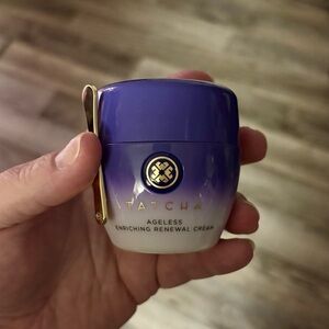 Tatcha Ageless Enriching Renewal Cream - Purple, White & Gold Accents